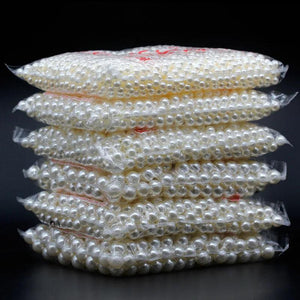 High Bright No Hole DIY Garment Beads Pearl ABS Round Beads Craft Jewelry