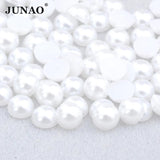 Flatback Pearl Beads 2-20mm for Nail Clothes Jewelry Decoration
