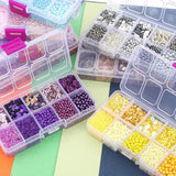 10 Grid Multi-Color Bead Set DIY Bracelet Necklace Accessories