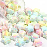 10Pcs/Lot 20mm Acrylic Beads Plated Five-pointed Star Diy Bracelet Jewelry