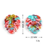 10PCS Boho Jewelry Tortoise Shell Earring Charms Acetate Acrylic Beads