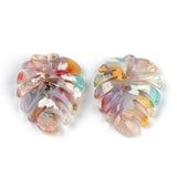 10PCS Boho Jewelry Tortoise Shell Earring Charms Acetate Acrylic Beads