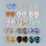 10PCS Boho Jewelry Tortoise Shell Earring Charms Acetate Acrylic Beads