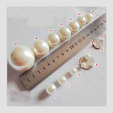 Ivory Pearl Rivets Round Sewing Beads DIY Jewelry Clothes Accessory
