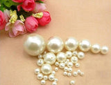 Ivory Pearl Rivets Round Sewing Beads DIY Jewelry Clothes Accessory