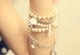 Ivory Pearl Rivets Round Sewing Beads DIY Jewelry Clothes Accessory