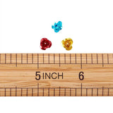 200 pcs Mixed Aluminum Rose Flower Beads For DIY Jewelry Making