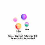 Acrylic Round Beads Clothing Accessories DIY Earrings Pendant Crafts Materials