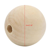 10pcs Natural Wooden Beads for Jewelry Making Kids Teething Spacer Wood Crafts