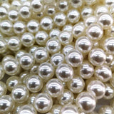 Ivory Pearls Beads pearl buttons Jewelry wedding dress Garments crafts