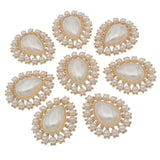 5pcs Flatback Pearl Beads Craft Supplies DIY Wedding Sewing Decoration