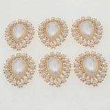 5pcs Flatback Pearl Beads Craft Supplies DIY Wedding Sewing Decoration