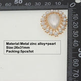 5pcs Flatback Pearl Beads Craft Supplies DIY Wedding Sewing Decoration