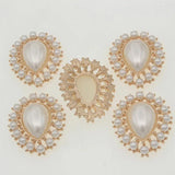5pcs Flatback Pearl Beads Craft Supplies DIY Wedding Sewing Decoration