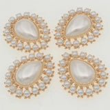 5pcs Flatback Pearl Beads Craft Supplies DIY Wedding Sewing Decoration