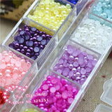 3mm 3000pcs Pearl Box ABS Loose Beads Plain