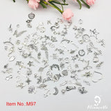 100pc Mixed Vintage Metal Charms for Jewelry Making Craft