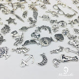 100pc Mixed Vintage Metal Charms for Jewelry Making Craft
