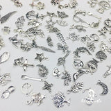 100pc Mixed Vintage Metal Charms for Jewelry Making Craft
