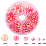 Mixed Sizes ABS Plastic Pearls Beads Glitter Round Pearl Sewing Rhinestone