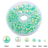 Mixed Sizes ABS Plastic Pearls Beads Glitter Round Pearl Sewing Rhinestone