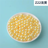 White/Pearl Round Plastic Pearl Beads 3mm-12mm Mix Size for Needlework