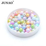 100pcs 8mm Colorful Round ABS Pearl Beads With Hole for Sewing Clothing