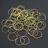 Wine Glass Ring Earring Hoop Round Circle Alloy Jewelry DIY Charms 50Pcs