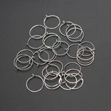 Wine Glass Ring Earring Hoop Round Circle Alloy Jewelry DIY Charms 50Pcs
