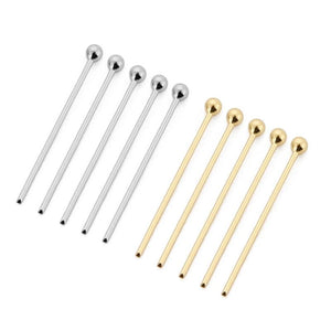 100pcs Stainless Steel 0.6MM Ball Headpin for DIY Jewelry Making