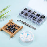 Czech Round Glass Bead Kit for Jewelry Making DIY Bracelet Necklace Rings