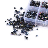 Czech Round Glass Bead Kit for Jewelry Making DIY Bracelet Necklace Rings