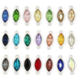 10pcs Rhinestone Horse Eye Connectors for Jewelry Making