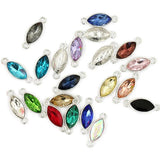 10pcs Rhinestone Horse Eye Connectors for Jewelry Making
