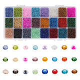 Mixed Glass Beads for DIY Necklaces 24 Colors