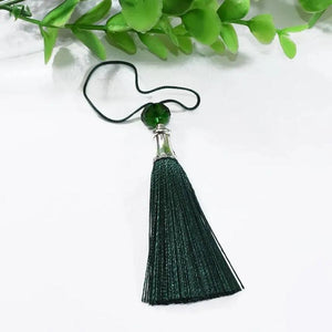 10Pcs Boho Acrylic Beads Red Purple Tassel Charms DIY Jewelry Making