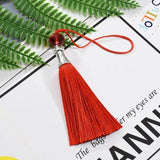 10Pcs Boho Acrylic Beads Red Purple Tassel Charms DIY Jewelry Making