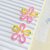 Clear Flower Resin Plastic Beads Earring Accessories Supplies for Jewelry Making