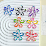 Clear Flower Resin Plastic Beads Earring Accessories Supplies for Jewelry Making