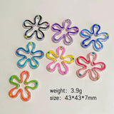 Clear Flower Resin Plastic Beads Earring Accessories Supplies for Jewelry Making