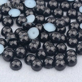 Flatback Pearls Half Round Pearl Beads Stickers 14mm Nail Art Accessories