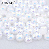 Flatback Pearls Half Round Pearl Beads Stickers 14mm Nail Art Accessories