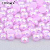 Flatback Pearls Half Round Pearl Beads Stickers 14mm Nail Art Accessories