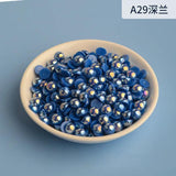 3-12mm Mix Half Round AB Pearl Non Hotfix Glitters Nail Craft Decoration