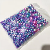1150pcs Mixed Size Pearl White Plastic Pearl Beads 3-12mm Straight Hole Round
