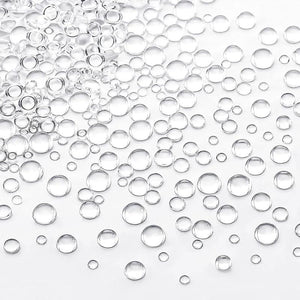 350pcs Clear Water Droplets Dew Drop Beads for DIY Crafts