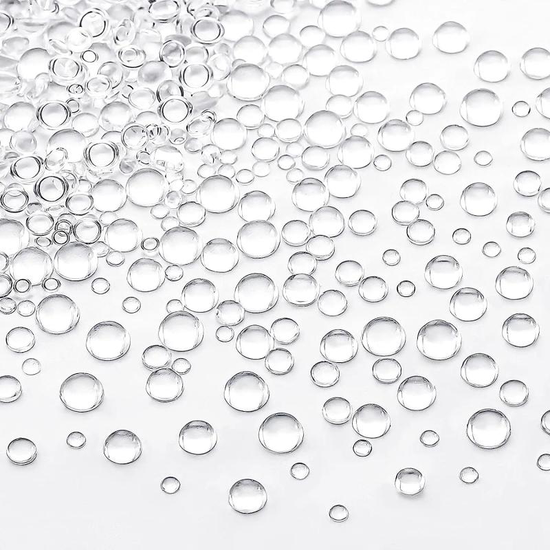 350pcs Clear Water Droplets Dew Drop Beads for DIY Crafts