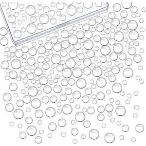 350pcs Clear Water Droplets Dew Drop Beads for DIY Crafts