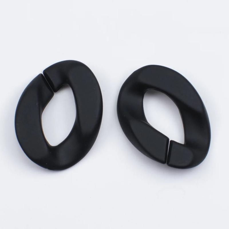10pcs Acrylic Chain Twisted Beads for Resin Pendant Necklace Jewelry