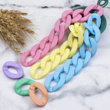 10pcs Acrylic Chain Twisted Beads for Resin Pendant Necklace Jewelry